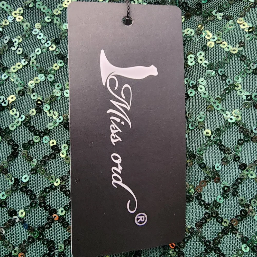 Missord Green‎ Mermaid Sequin Evening Dress - Picture 6 of 10